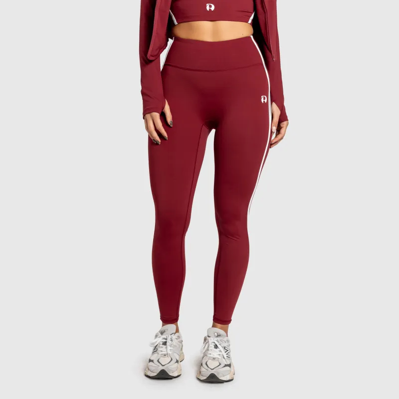 Női leggings Iron Aesthetics Define, bordó-3