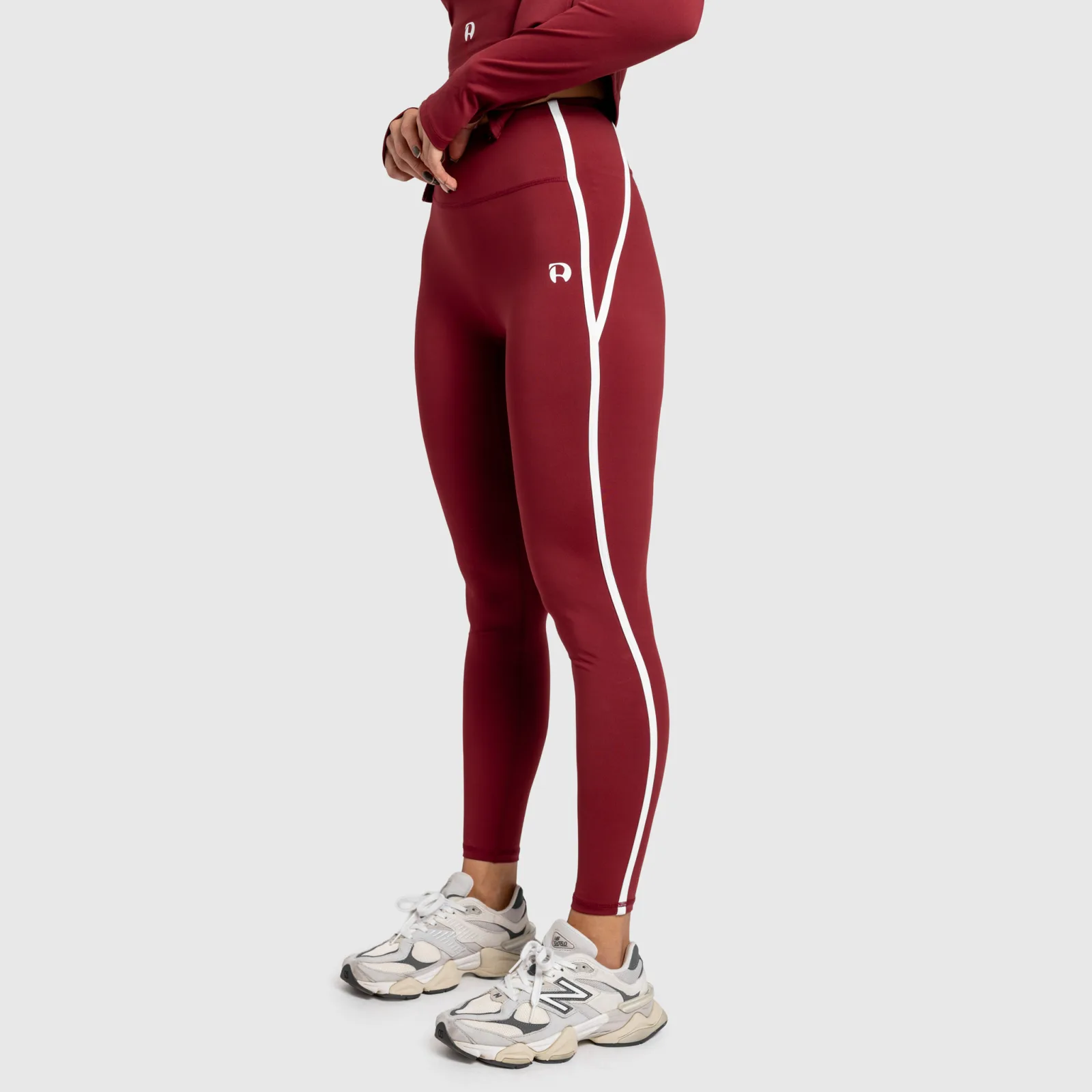 Női leggings Iron Aesthetics Define, bordó-1