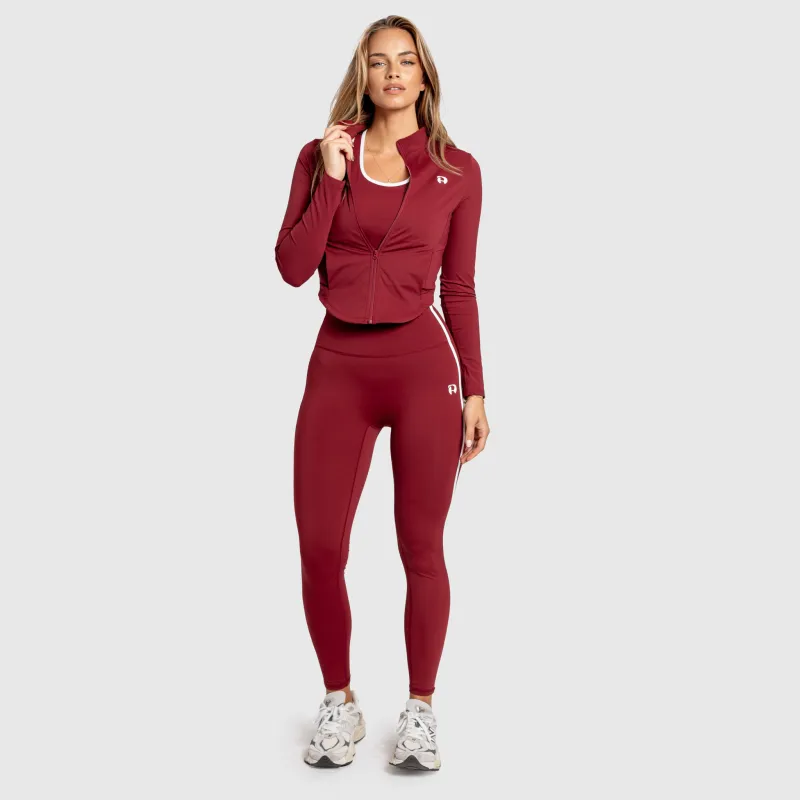 Női leggings Iron Aesthetics Define, bordó-4