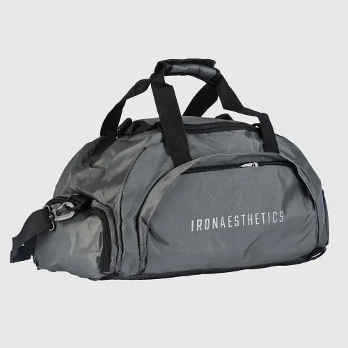 Sporttáska Iron Aesthetics FitKit 2in1, szürke