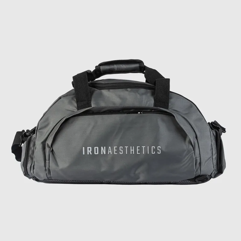 Sporttáska Iron Aesthetics FitKit 2in1, szürke-3