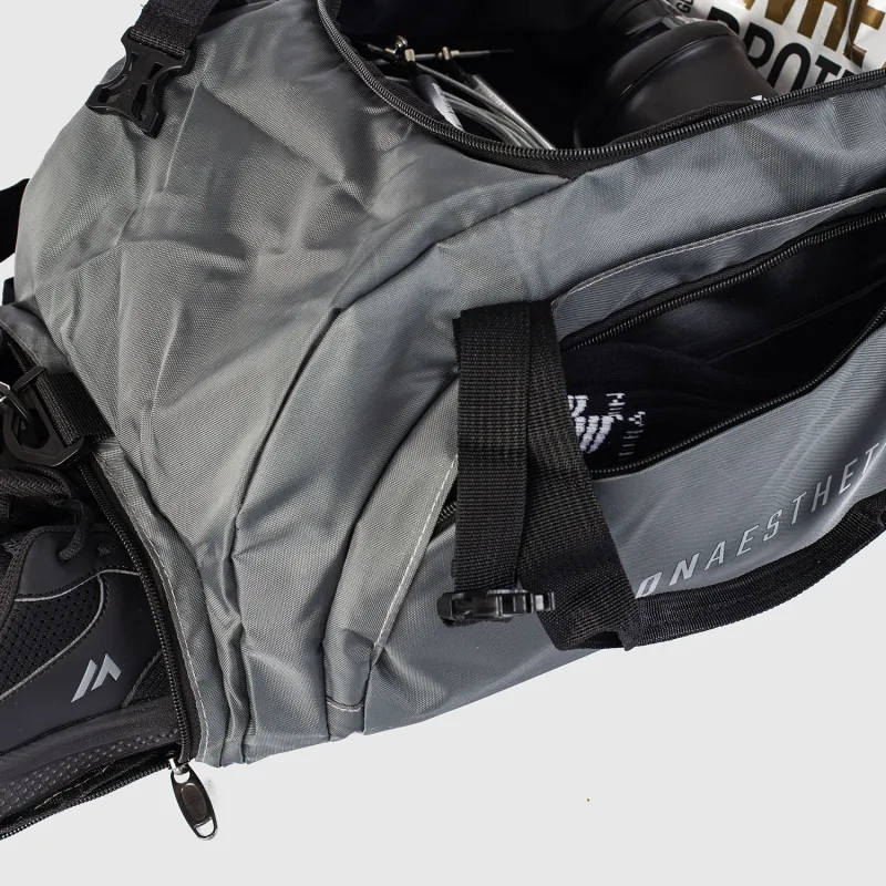 Sporttáska Iron Aesthetics FitKit 2in1, szürke-7