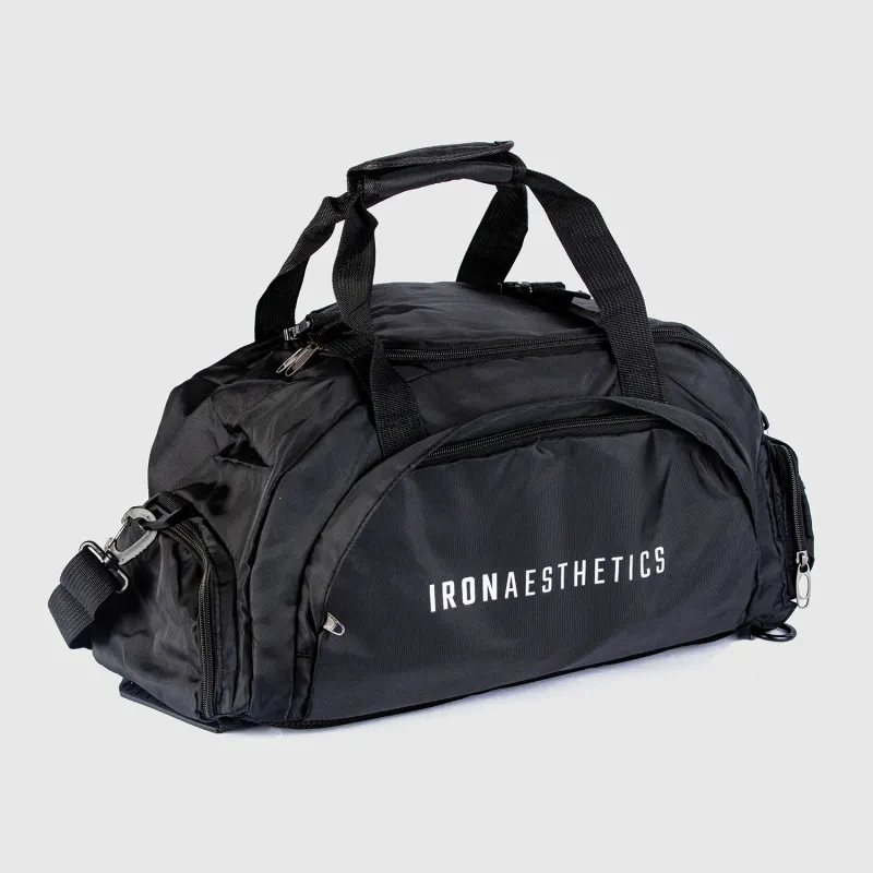 Sporttáska Iron Aesthetics FitKit 2in1, fekete-3