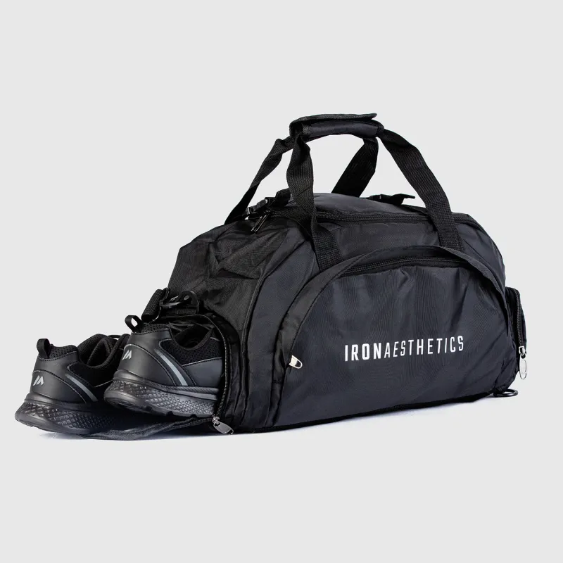 Sporttáska Iron Aesthetics FitKit 2in1, fekete-4