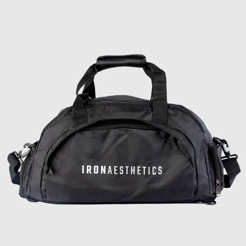 Sporttáska Iron Aesthetics FitKit 2in1, fekete-2