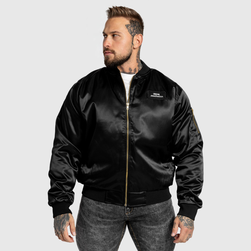 Bomber dzseki Iron Aesthetics Maverick, fekete · záber 7