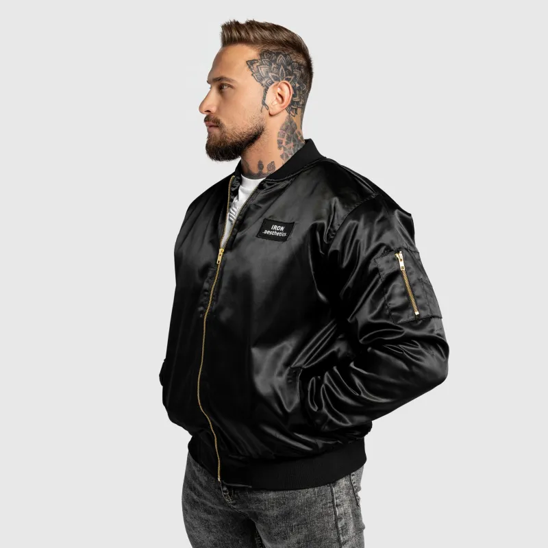 Bomber dzseki Iron Aesthetics Maverick, fekete-6