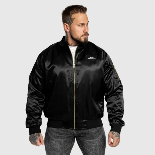 Bomber dzseki Iron Aesthetics Maverick, fekete