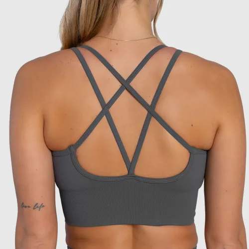 Női sportmelltartó Iron Aesthetics Ultimate, szürke