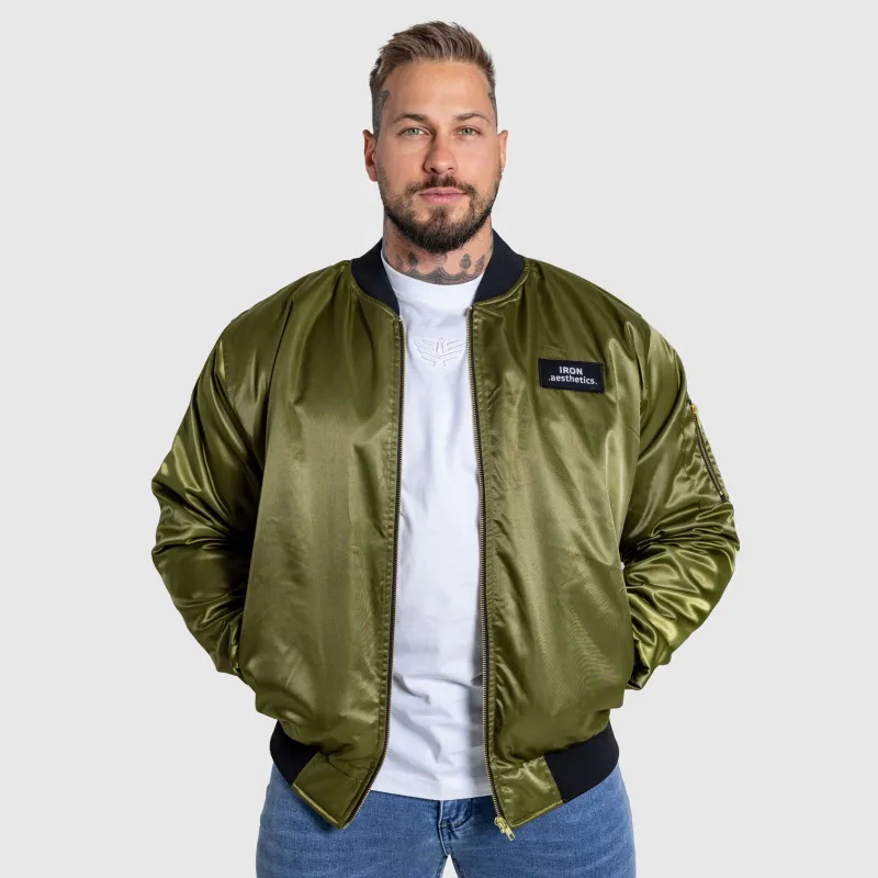 Bomber dzseki Iron Aesthetics Maverick, zöld-4