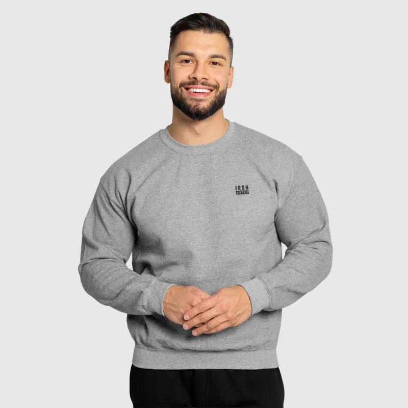Férfi pulóver Iron Aesthetics Blackout, szürke-3