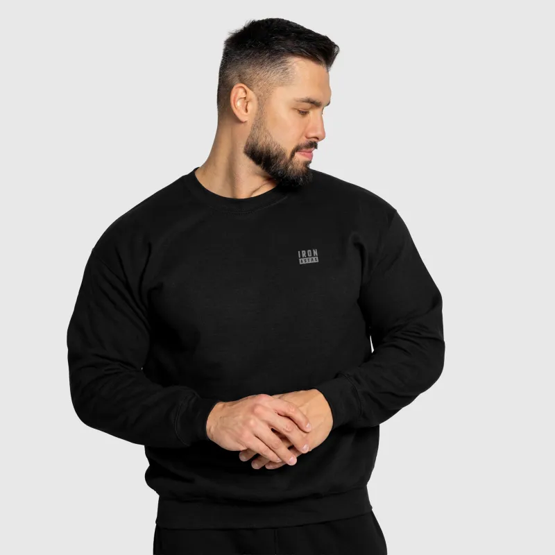 Férfi pulóver Iron Aesthetics Blackout, fekete-2