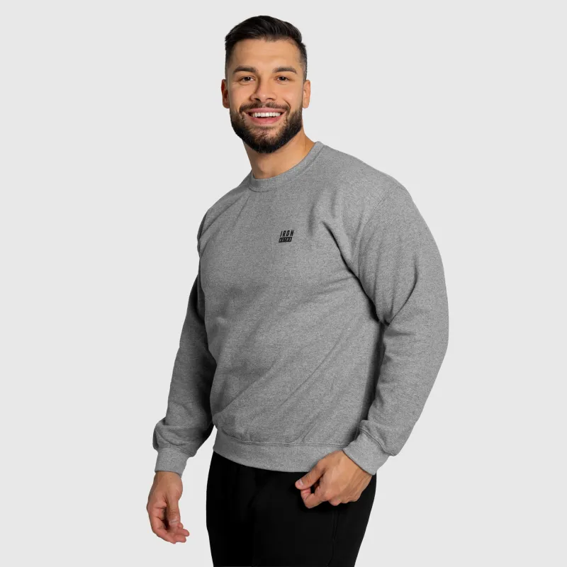 Férfi pulóver Iron Aesthetics Blackout, szürke-4