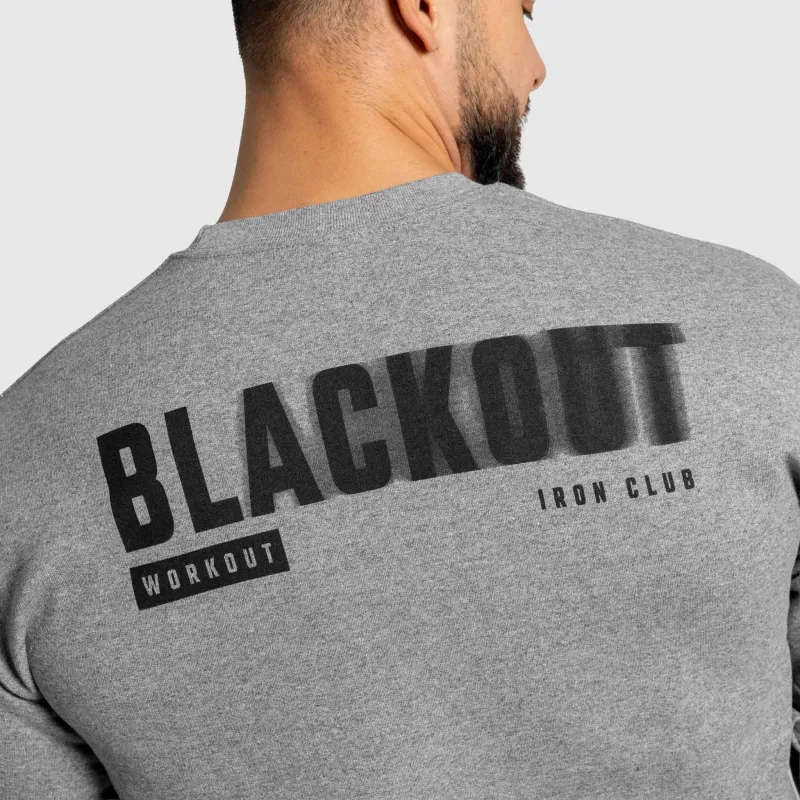 Férfi pulóver Iron Aesthetics Blackout, szürke-7