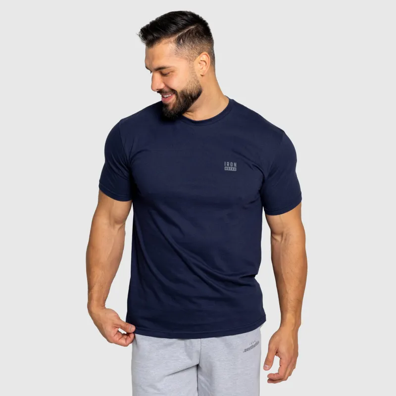 Férfi póló Iron Aesthetics Blackout, navy-3