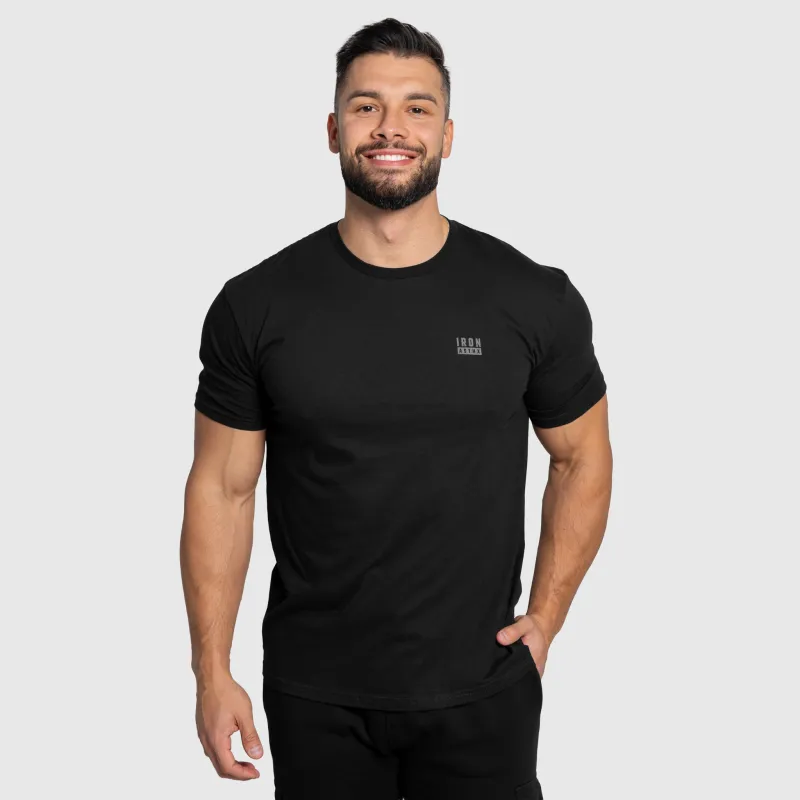Férfi póló Iron Aesthetics Blackout, fekete-3