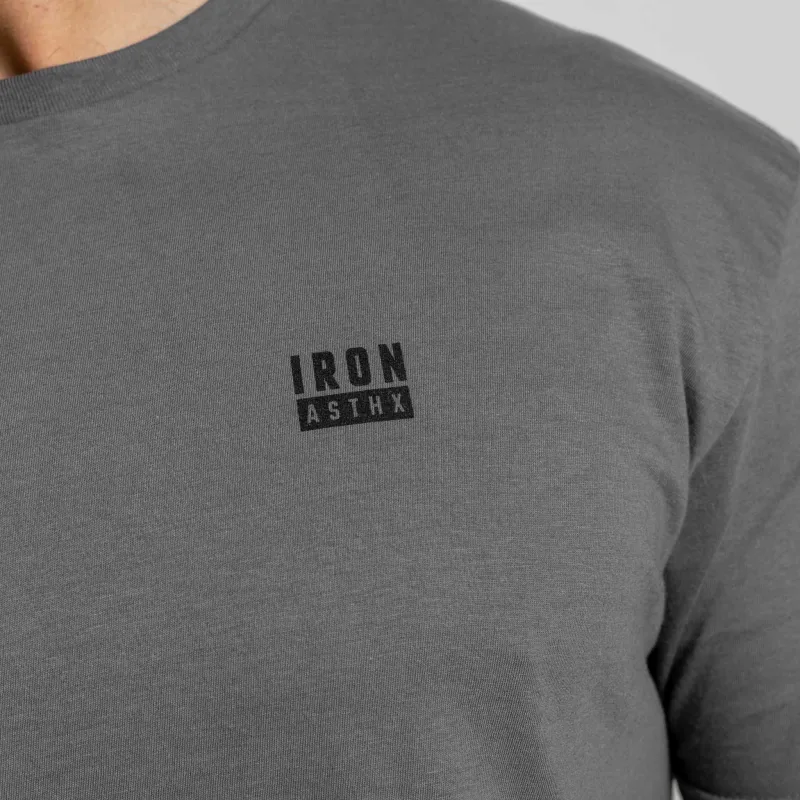 Férfi póló Iron Aesthetics Blackout, charcoal-8