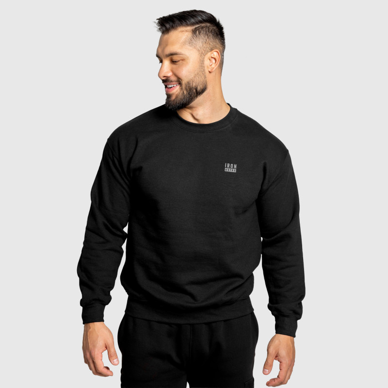Férfi pulóver Iron Aesthetics Blackout, fekete · záber 7