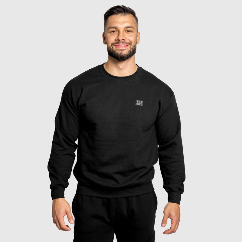 Férfi pulóver Iron Aesthetics Blackout, fekete · záber 8