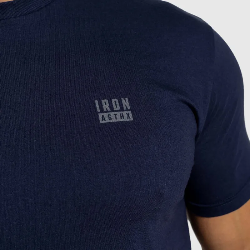 Férfi póló Iron Aesthetics Blackout, navy-8