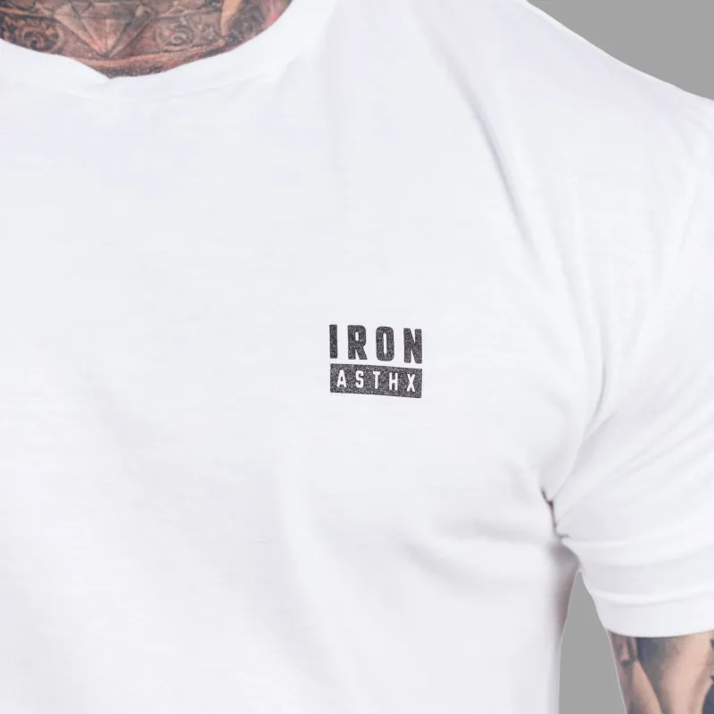 Férfi póló Iron Aesthetics Blackout, fehér-8