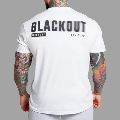 Férfi póló Iron Aesthetics Blackout, fehér