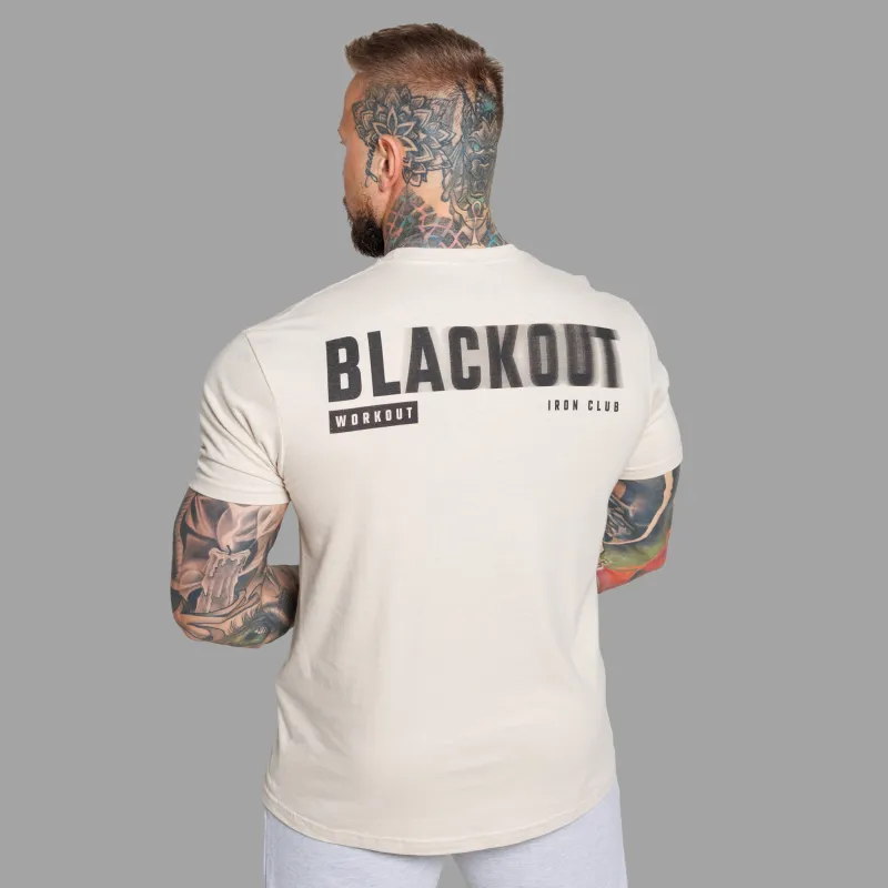 Férfi póló Iron Aesthetics Blackout, sand-4
