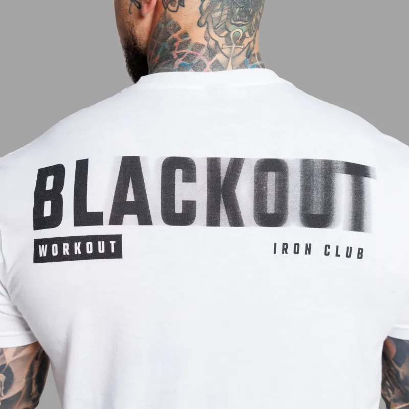 Férfi póló Iron Aesthetics Blackout, fehér-7