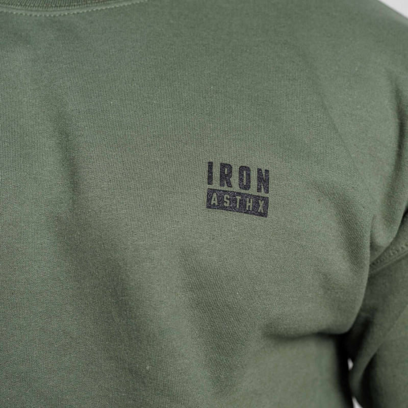 Férfi pulóver Iron Aesthetics Blackout, zöld · záber 7