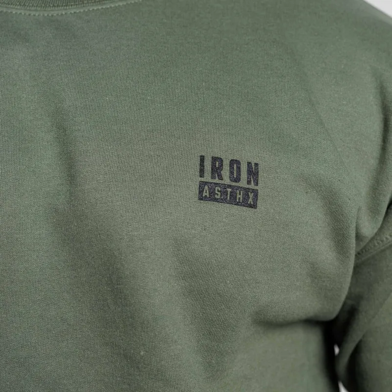 Férfi pulóver Iron Aesthetics Blackout, zöld-7