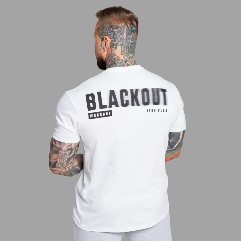 Férfi póló Iron Aesthetics Blackout, fehér-4