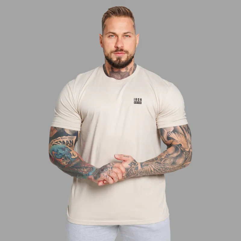 Férfi póló Iron Aesthetics Blackout, sand-6