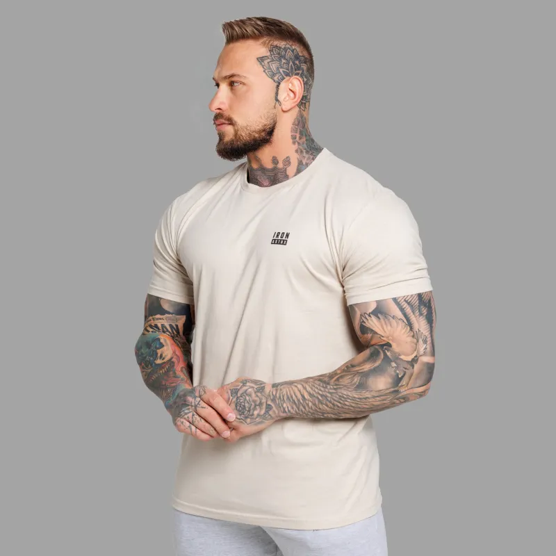 Férfi póló Iron Aesthetics Blackout, sand-7