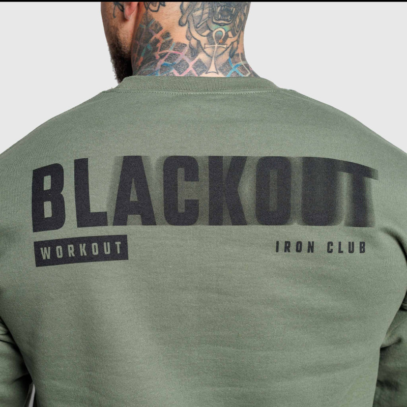 Férfi pulóver Iron Aesthetics Blackout, zöld · záber 6