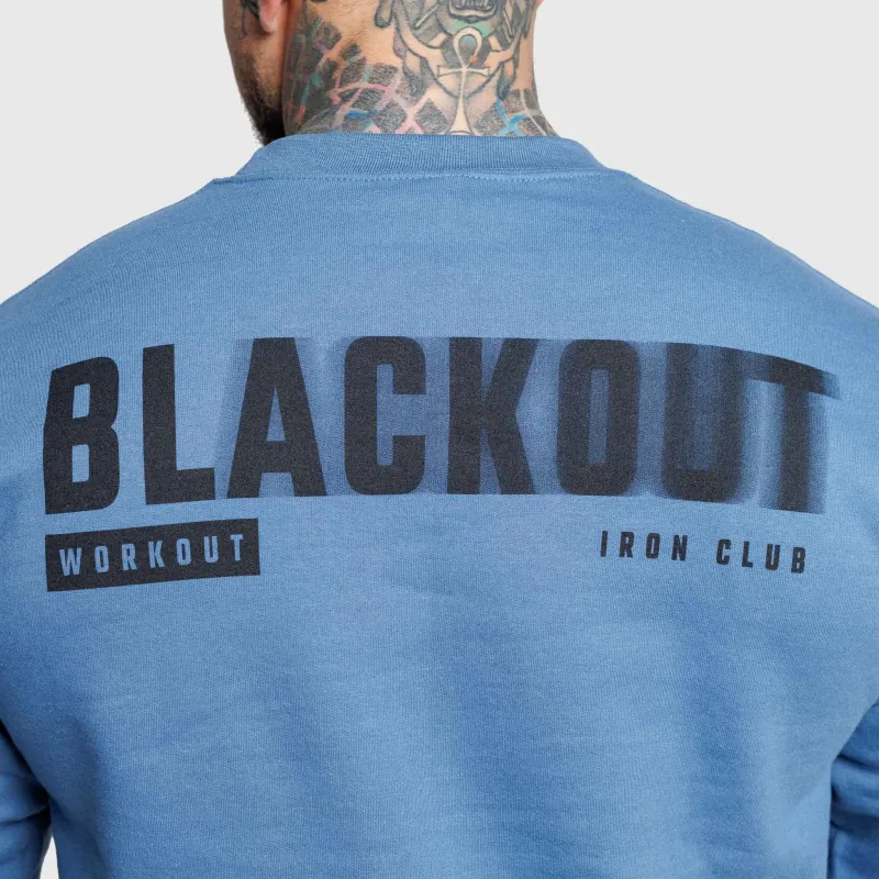 Férfi pulóver Iron Aesthetics Blackout, kék-6