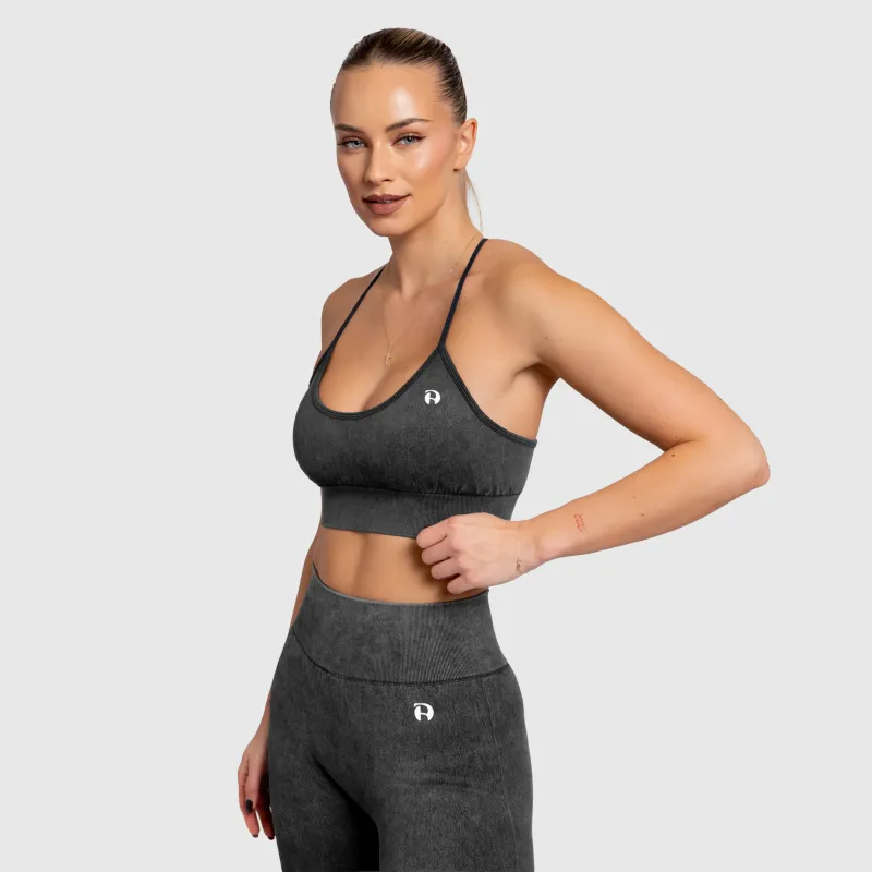 Női melltartó Iron Aesthetics Faded, washed black-5