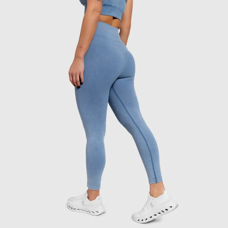 Női leggings Iron Aesthetics Faded, washed blue-4