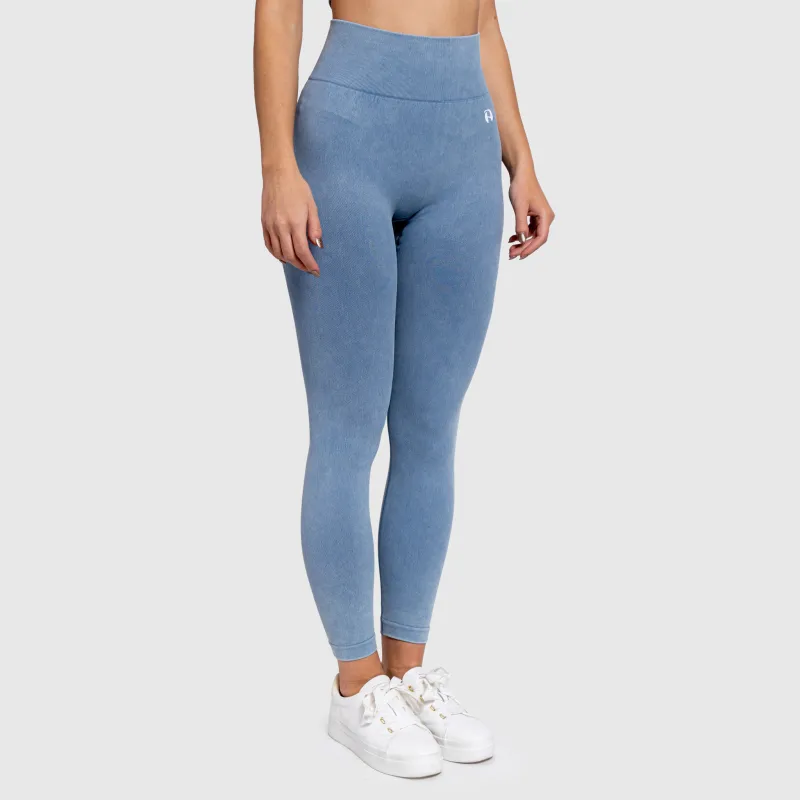 Női leggings Iron Aesthetics Faded, washed blue-7