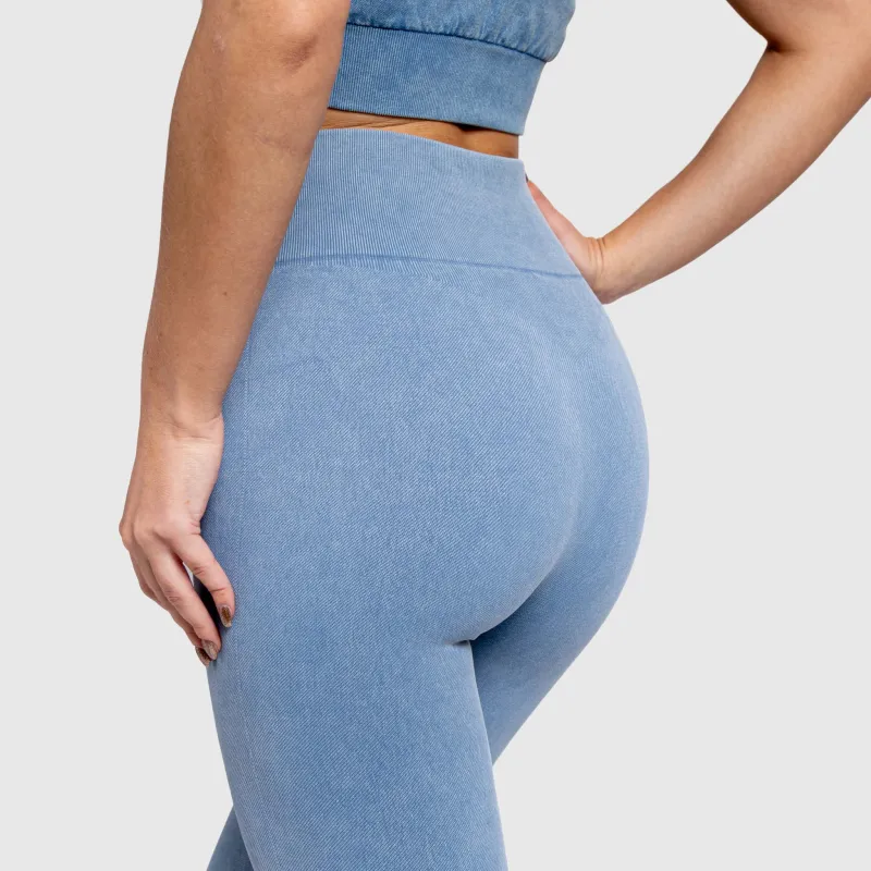 Női leggings Iron Aesthetics Faded, washed blue-5