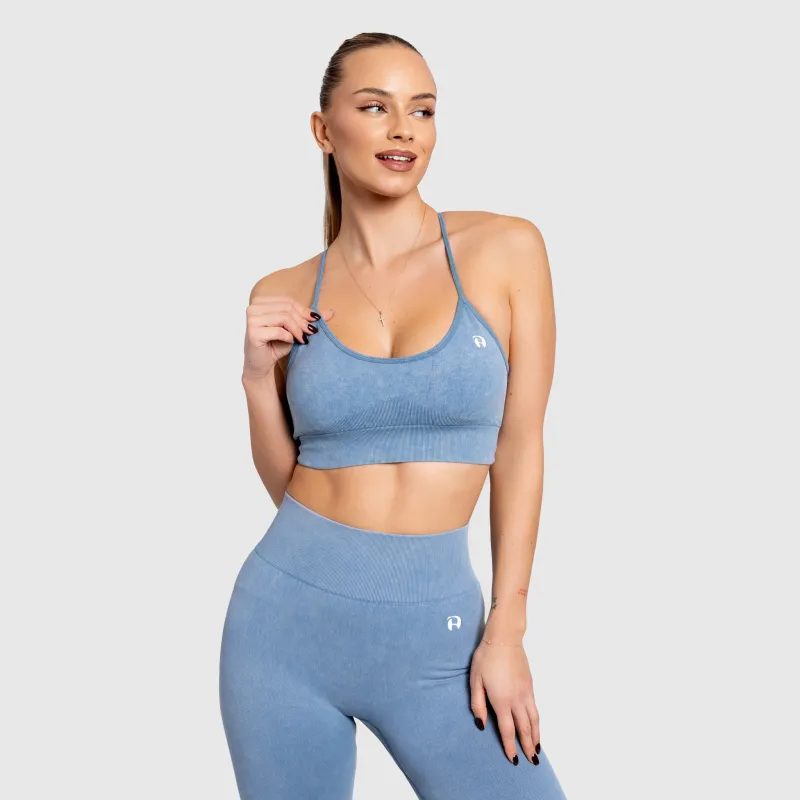 Női melltartó Iron Aesthetics Faded, washed blue-2