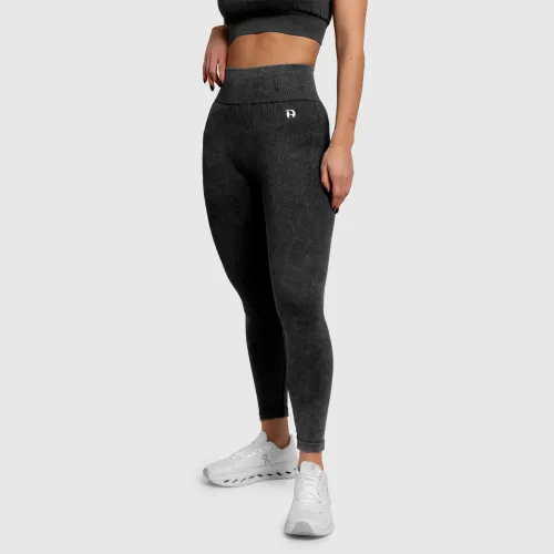Női leggings Iron Aesthetics Faded, washed black