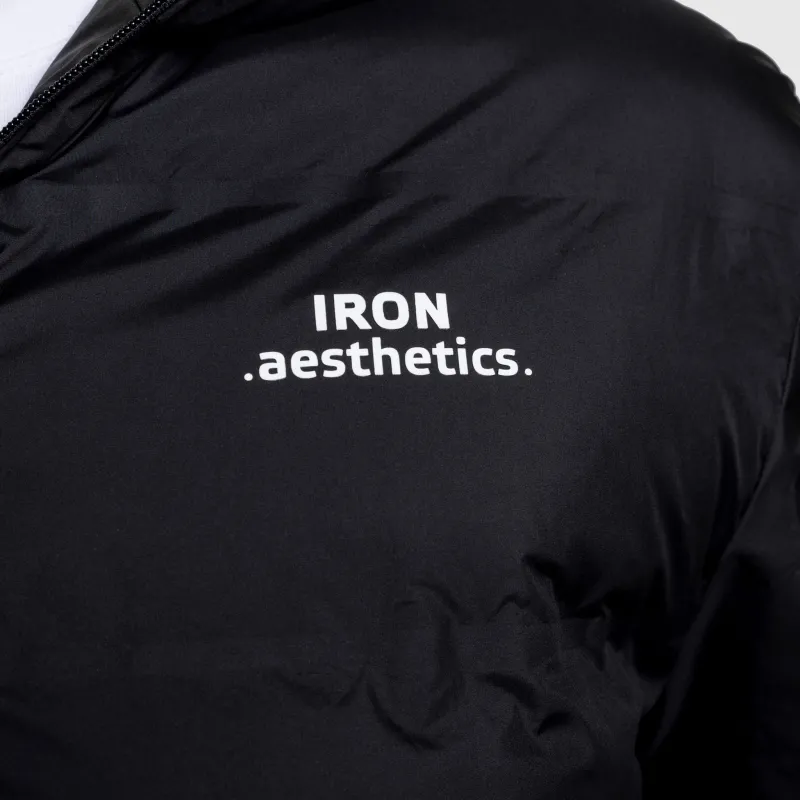 Férfi dzseki Iron Aesthetics Zenit Puffer, fekete-14