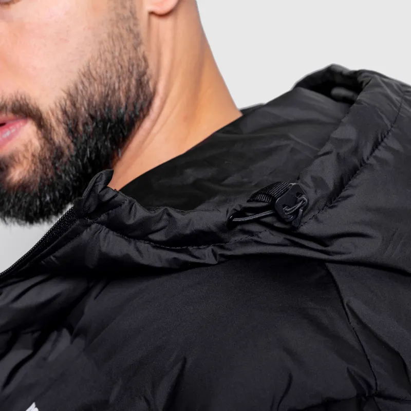 Férfi dzseki Iron Aesthetics Zenit Puffer, fekete-9