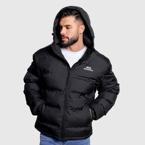 Férfi dzseki Iron Aesthetics Zenit Puffer, fekete