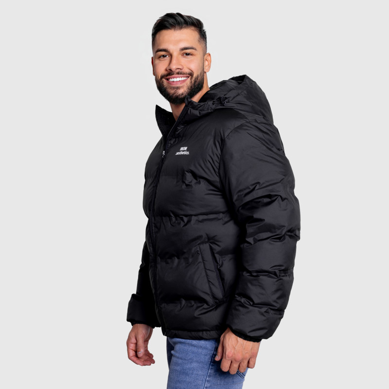 Férfi dzseki Iron Aesthetics Zenit Puffer, fekete · záber 6