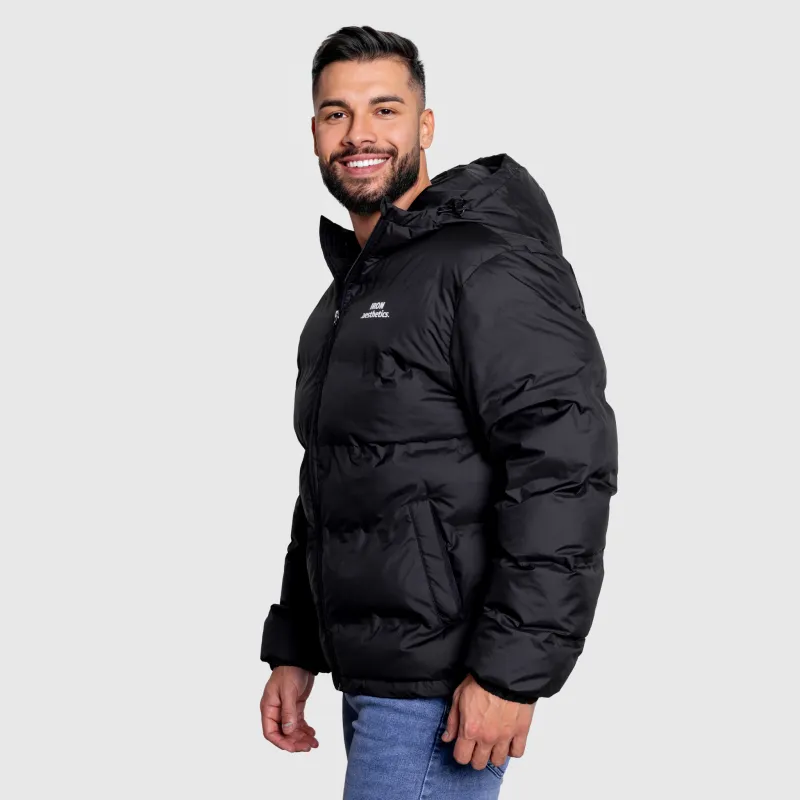 Férfi dzseki Iron Aesthetics Zenit Puffer, fekete-6