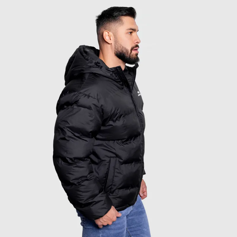 Férfi dzseki Iron Aesthetics Zenit Puffer, fekete-7