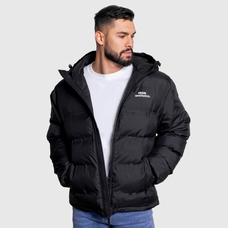 Férfi dzseki Iron Aesthetics Zenit Puffer, fekete · záber 8