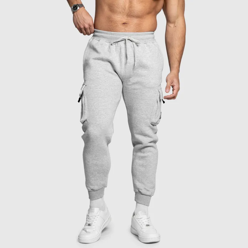 Férfi melegítőnadrág Iron Aesthetics Cargo Joggers, szürke-6