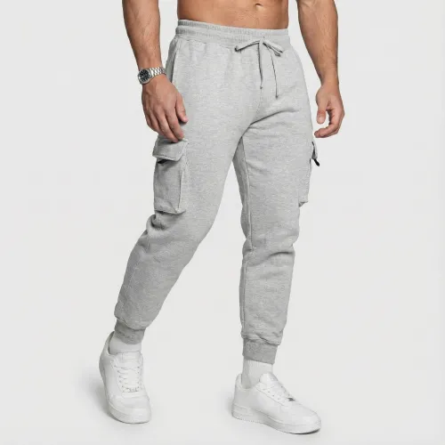 Férfi melegítőnadrág Iron Aesthetics Cargo Joggers, szürke